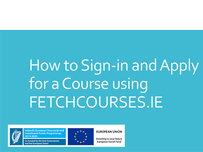 How to sign-in and apply for courses using FETCH COURSES