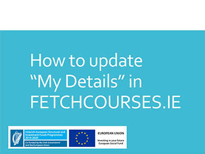 Cover Image - How to update My Details on Fetch Courses