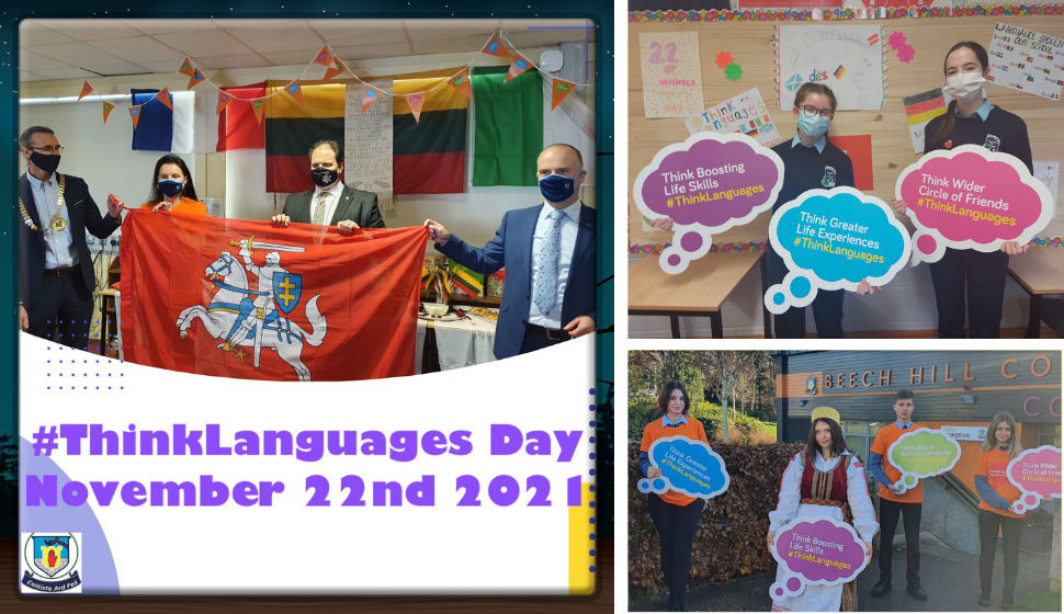 Collage of Think Language Day images