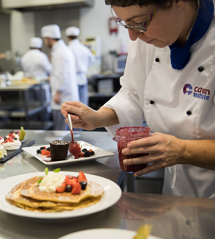 Image of cookery student