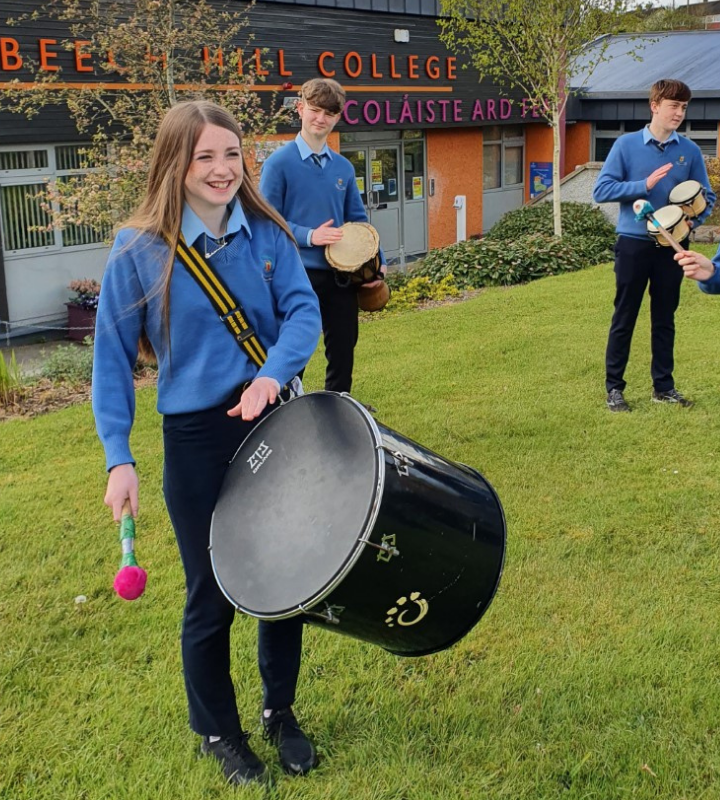 Image of Students playing musical instruments