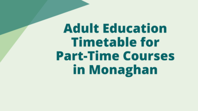 Adult Education PT Timetable Cover Image