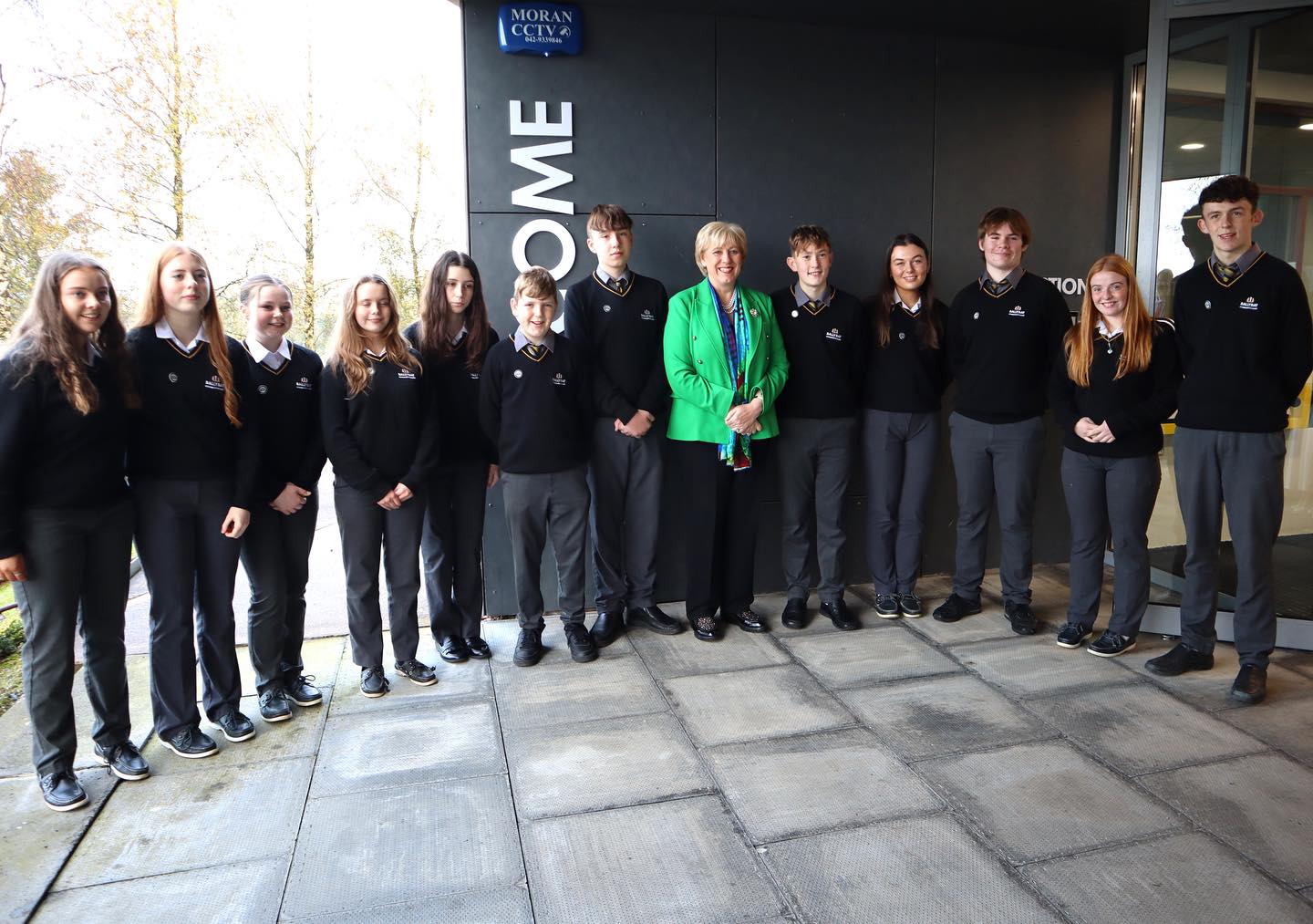 Minister Heather Humphreys visits Ballybay Community College to officially open the new school extension.