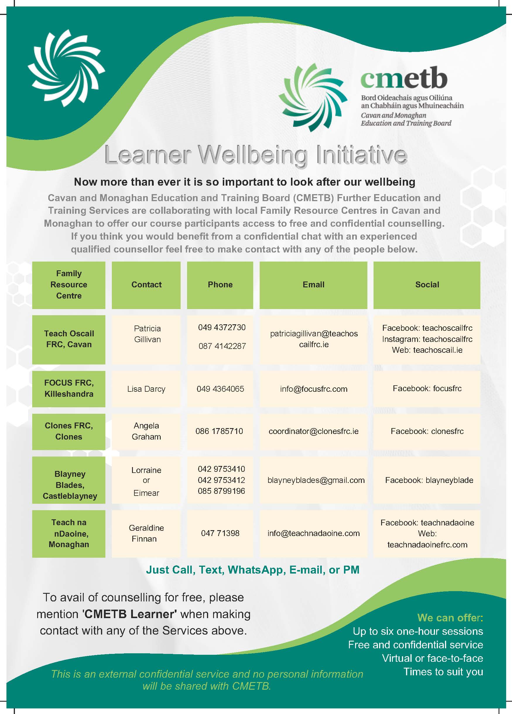 Learner wellbeing